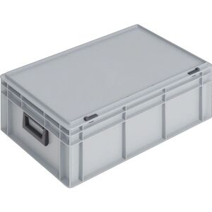Lockweiler Boîte de rangement - 600x400x233mm, 42L, Gris - Publicité Lockweiler Boîte de rangement - 600x400x233mm, 42L, Gris - Publicité