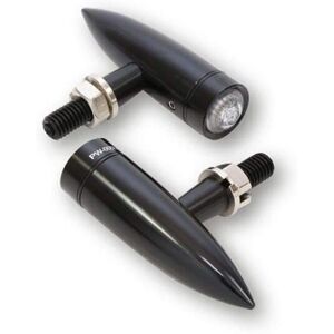 Indicadores LED Highsider Mono Bullet Largo - Negro - Indicadores LED Indicadores LED Highsider Mono Bullet Largo - Negro - Indicadores LED