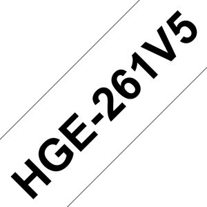 Brother HGE261V5 Label-Making Tape - High-Quality, 8m, Pack of 5 Brother HGE261V5 Label-Making Tape - High-Quality, 8m, Pack of 5