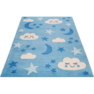 SMART KIDS LaLeLu Blauer Traum-Mond-Sterne Teppich - Kinderzimmerteppich SMART KIDS LaLeLu Blauer Traum-Mond-Sterne Teppich - Kinderzimmerteppich