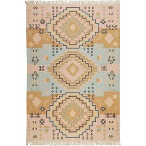 Green Looop Mayenne Wollteppich - Moderner Handgewebter Dekor - 80x300 cm Green Looop Mayenne Wollteppich - Moderner Handgewebter Dekor - 80x300 cm