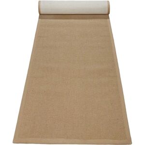 WECONhome Juteteppich - Naturfarben, 80x300cm, Rutschfest, Modernes Design WECONhome Juteteppich - Naturfarben, 80x300cm, Rutschfest, Modernes Design