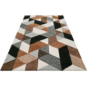 Esprit Uptown Teppich - Modernes Geometrisches Kurzflor-Design - Braun Esprit Uptown Teppich - Modernes Geometrisches Kurzflor-Design - Braun