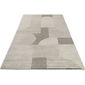 WECON HOME Mats Teppich - 160x230cm, beige, Hoch-Tief, Scandi WECON HOME Mats Teppich - 160x230cm, beige, Hoch-Tief, Scandi