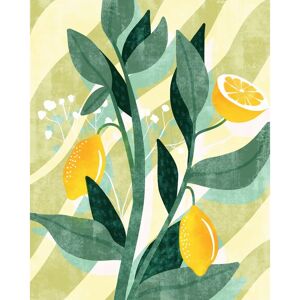 KOMAR Lemon Fresh Blumengemälde - Tapete KOMAR Lemon Fresh Blumengemälde - Tapete
