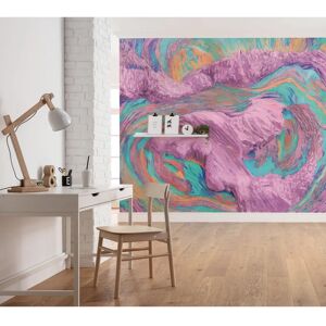 Komar Sunset Island Lila Modern Wallpaper - Wall Mural Komar Sunset Island Lila Modern Wallpaper - Wall Mural