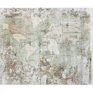 KOMAR British Empire Tapete - Vintage-Karten-Design - 300x250 cm KOMAR British Empire Tapete - Vintage-Karten-Design - 300x250 cm