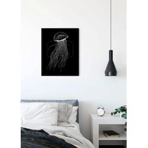KOMAR Jellyfish Black Poster - Tiere - 50x70cm KOMAR Jellyfish Black Poster - Tiere - 50x70cm