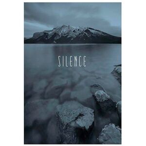 KOMAR Worls Lake Silence Steel - Natur, grau, 50x70 cm - Poster KOMAR Worls Lake Silence Steel - Natur, grau, 50x70 cm - Poster