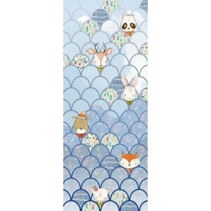 KOMAR Shelly Bluewav Tapete - 1m x 2,5m - Blau - Comic Stil - Vlies KOMAR Shelly Bluewav Tapete - 1m x 2,5m - Blau - Comic Stil - Vlies