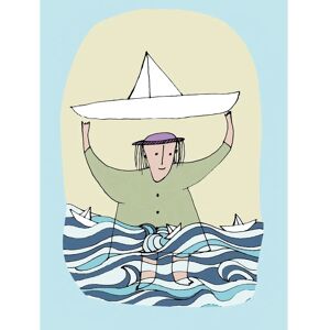 KOMAR Papier-Schiff Bunt Poster - Innenbereich KOMAR Papier-Schiff Bunt Poster - Innenbereich