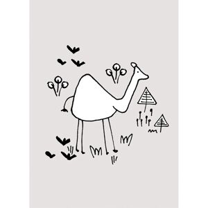 KOMAR Scibble Camel Poster - Tiere - 50x70cm KOMAR Scibble Camel Poster - Tiere - 50x70cm