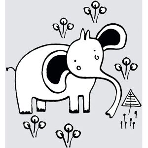 KOMAR Scribble Elephant Wandbild - Tier Kinderzimmer Dekoration KOMAR Scribble Elephant Wandbild - Tier Kinderzimmer Dekoration