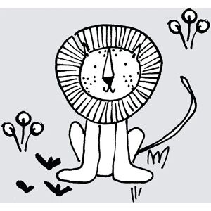KOMAR Scribble Löwe Poster - Tiere - Innenbereich KOMAR Scribble Löwe Poster - Tiere - Innenbereich