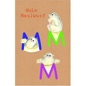 KOMAR Poster ABC Animal M - Buchstaben Collage für Kinderzimmer KOMAR Poster ABC Animal M - Buchstaben Collage für Kinderzimmer