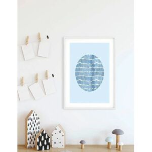 KOMAR Shelly Patterns Blue Poster - Formen-Kunst - Bunt - 50x70cm KOMAR Shelly Patterns Blue Poster - Formen-Kunst - Bunt - 50x70cm