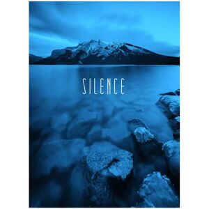 KOMAR - Word Lake Silence Blue - 30x40 cm - Poster KOMAR - Word Lake Silence Blue - 30x40 cm - Poster