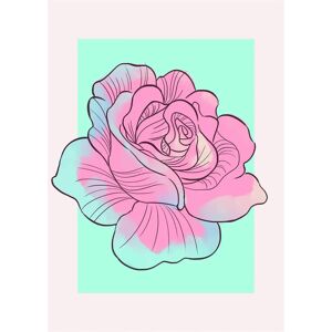 KOMAR Disney Cinderella Rose Kunstdruck - Bunt, 50x70cm, Kinder & Zuhause KOMAR Disney Cinderella Rose Kunstdruck - Bunt, 50x70cm, Kinder & Zuhause