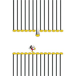 KOMAR Mickey Mouse Footlines Poster - Kinderzimmer Dekor KOMAR Mickey Mouse Footlines Poster - Kinderzimmer Dekor