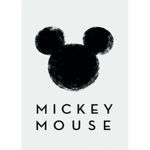 KOMAR Weißer Mickey Mouse Silhouette Poster - 30x40 cm Dekor KOMAR Weißer Mickey Mouse Silhouette Poster - 30x40 cm Dekor