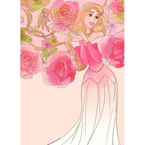 KOMAR Schlafende Schönheit Rosen Poster - Romantische Disney Wandkunst für Kinder & Schlafzimmer KOMAR Schlafende Schönheit Rosen Poster - Romantische Disney Wandkunst für Kinder & Schlafzimmer
