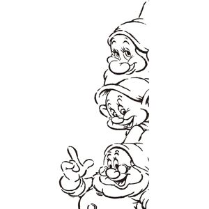 KOMAR Snow White Dwarves - schwarz - 30x40 cm - Disney - Poster KOMAR Snow White Dwarves - schwarz - 30x40 cm - Disney - Poster