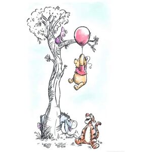 KOMAR Winnie Pooh Hang on Poster - Disney Kids Room Decor KOMAR Winnie Pooh Hang on Poster - Disney Kids Room Decor