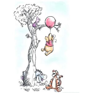 KOMAR Winnie Pooh Hang on Poster - Kids Room Disney Art KOMAR Winnie Pooh Hang on Poster - Kids Room Disney Art