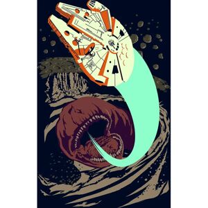KOMAR Star Wars Klassischer Vektor Asteroid Wurm - Bunt Poster KOMAR Star Wars Klassischer Vektor Asteroid Wurm - Bunt Poster