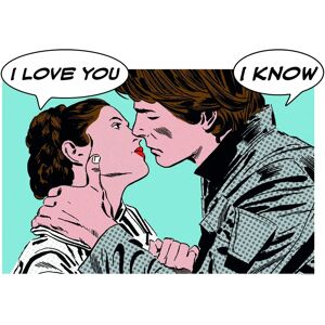 KOMAR Star Wars Classic Comic Quote Leia Han Poster - Bunt - 70x50cm KOMAR Star Wars Classic Comic Quote Leia Han Poster - Bunt - 70x50cm