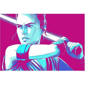 KOMAR Star Wars Faces Rey Poster - Kinderzimmer Dekor KOMAR Star Wars Faces Rey Poster - Kinderzimmer Dekor