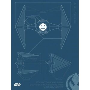 Sanders & Sanders Star Wars Blueprint TIE-Fighter Poster - 30x40cm Sanders & Sanders Star Wars Blueprint TIE-Fighter Poster - 30x40cm