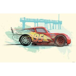 KOMAR Lightning McQueen Wall Art - 70x50cm - Kids Room Decor KOMAR Lightning McQueen Wall Art - 70x50cm - Kids Room Decor