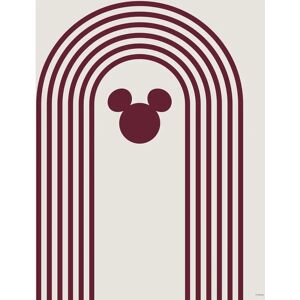 KOMAR - Minimal Mickey - 30x40 cm - rot - Wall art KOMAR - Minimal Mickey - 30x40 cm - rot - Wall art