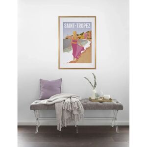 KOMAR - Vintage Travel Saint-Tropez - 40x50 cm - Wandbild KOMAR - Vintage Travel Saint-Tropez - 40x50 cm - Wandbild