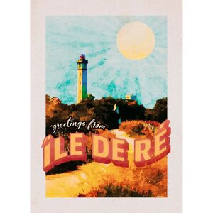 KOMAR Vintage Travel Île de Ré Wandbild - 50 x 70 cm KOMAR Vintage Travel Île de Ré Wandbild - 50 x 70 cm