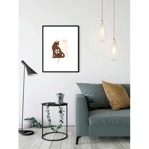 KOMAR - Loving Cats - braun - 30x40 cm - Wandbild KOMAR - Loving Cats - braun - 30x40 cm - Wandbild