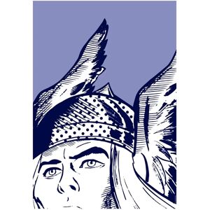 Arte de Pared Komar Thor - Azul, 30x40 cm - Decoración Infantil Arte de Pared Komar Thor - Azul, 30x40 cm - Decoración Infantil
