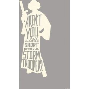KOMAR Star Wars Silhouette Quotes Leia Wandbild - 50x70cm KOMAR Star Wars Silhouette Quotes Leia Wandbild - 50x70cm
