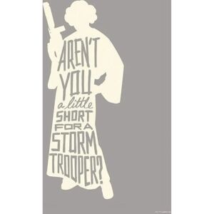 KOMAR Wandbild - Star Wars Silhouette Quotes Leia - 40x50cm KOMAR Wandbild - Star Wars Silhouette Quotes Leia - 40x50cm