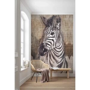 KOMAR Zebra Tapete - 200x250 cm - Vlies - Natur, Tiere KOMAR Zebra Tapete - 200x250 cm - Vlies - Natur, Tiere