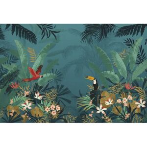 KOMAR Wandbild 'Enchanted Jungle', bunt, 350x250 cm, Vlies KOMAR Wandbild 'Enchanted Jungle', bunt, 350x250 cm, Vlies