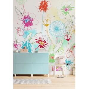 KOMAR Joyful Floral Wallpaper - Wallpaper KOMAR Joyful Floral Wallpaper - Wallpaper