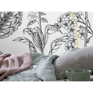 Komar Bumble Bee Tapete - 400x280cm Schwarz-Weiß, Vlies, Wanddekoration Komar Bumble Bee Tapete - 400x280cm Schwarz-Weiß, Vlies, Wanddekoration