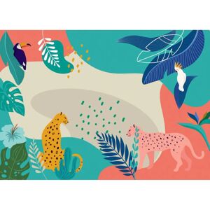 Komar Jungle Rendezvous Tapete - Vlies - Bunt - 350x250cm Komar Jungle Rendezvous Tapete - Vlies - Bunt - 350x250cm