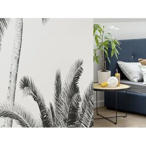 KOMAR Retro Palm Tapete - 200x250cm - Vlies, Schwarz-Weiß KOMAR Retro Palm Tapete - 200x250cm - Vlies, Schwarz-Weiß
