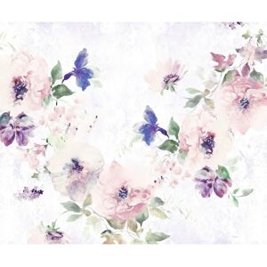KOMAR Bunte Blumen Tapete - 300x250 cm - Tapete KOMAR Bunte Blumen Tapete - 300x250 cm - Tapete