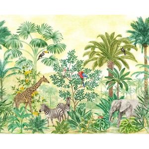 KOMAR Jungle Adventure Wall Mural - Cartoon Kids Room Decor KOMAR Jungle Adventure Wall Mural - Cartoon Kids Room Decor