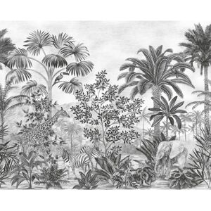KOMAR Jungle Evolution Schwarz/Weiß Vliestapete - 350x280cm - Kinderzimmer KOMAR Jungle Evolution Schwarz/Weiß Vliestapete - 350x280cm - Kinderzimmer