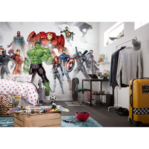 KOMAR Avengers Unite Wallpaper - Bunt, 500x280cm - Kids' Room Decor KOMAR Avengers Unite Wallpaper - Bunt, 500x280cm - Kids' Room Decor